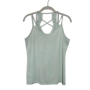 Marika Women's Athletic Strappy Tank in Light Green - Sz S